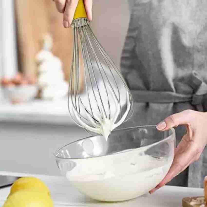 200 pcs Stainless Steel Egg Beater Hand Whisk Mixer Balloon Wire Whisk for  Blending Whisking Beating Stirring Kitchen Tools