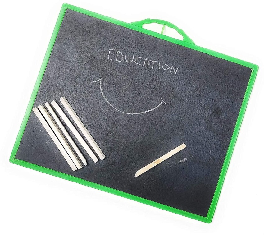 PANKRUH PRODUCTS Regular Black Double Side Slate Board for  Kids Learning (Slate Board with Slate Chalk) Blackboards - Blackboards