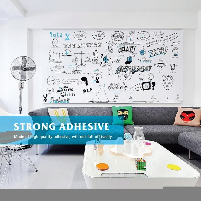 Levin 508 cm Self-Adhesive Black Board Sticker Removable, Blackboard  Sticker Wall Decal Vinyl Peel and Stick Paper for School, Office, Home,  College Kids Drawing Wallpaper (45cmx200cm) Removable Sticker Price in  India 
