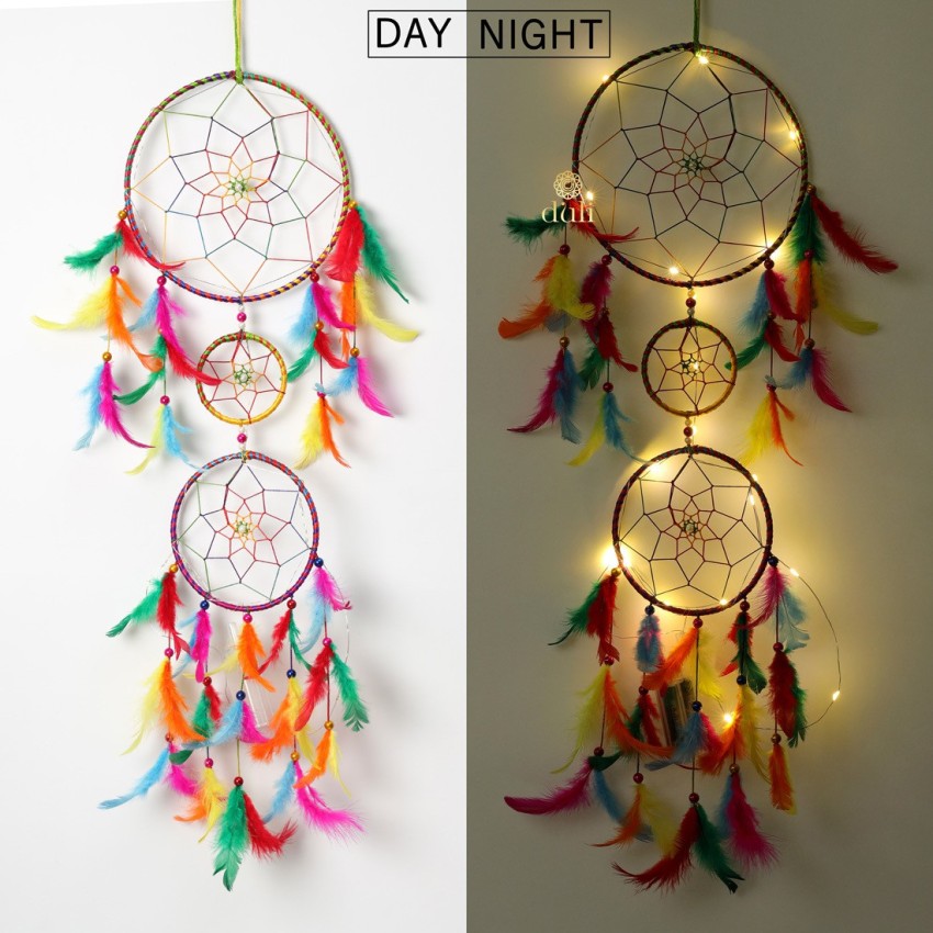 new lucky Handmade Hangings for Positivity Feather Feather Dream Catcher  Price in India - Buy new lucky Handmade Hangings for Positivity Feather  Feather Dream Catcher online at