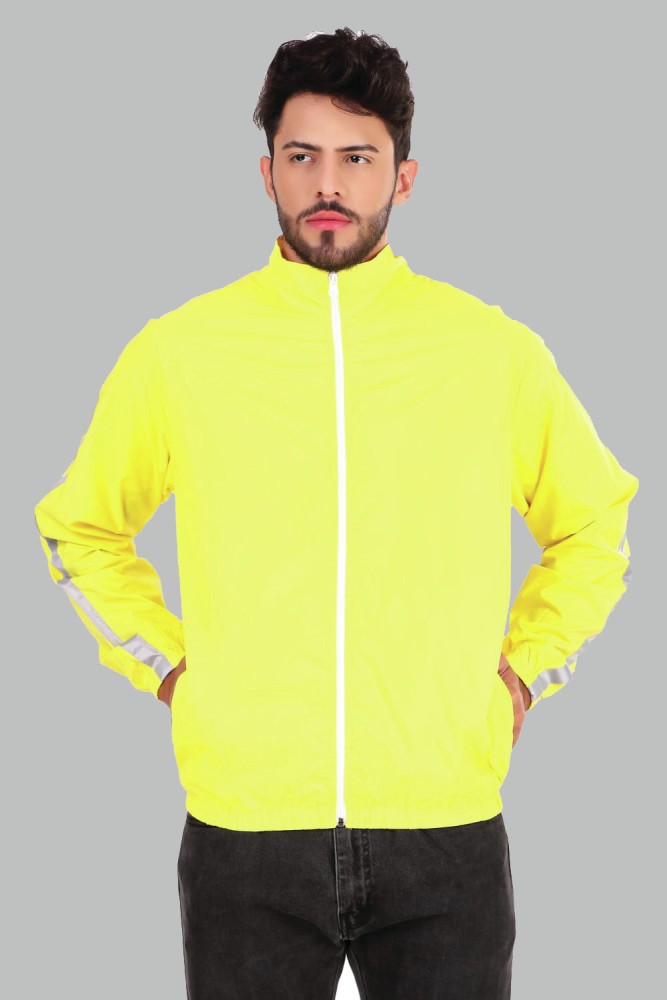 JUST JUNKIES Polyester Lightweight Stylish Zipper Jacket for Bikers Riding,  Cycling. Solid Men Wind Cheater