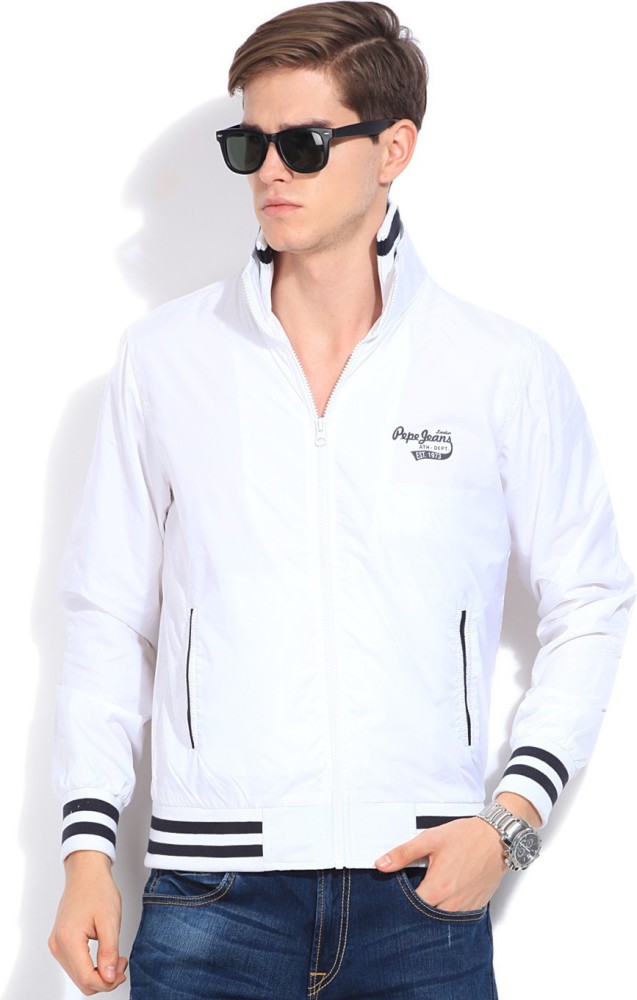 Pepe jeans white jacket sale