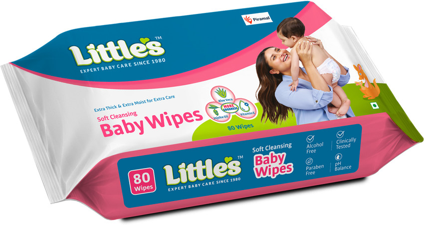 Little s Soft Cleansing Baby Wipes with Aloe Vera Jojoba Oil and