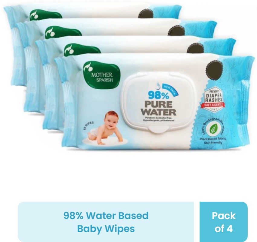 Get 98% Water-Based Wipes With Plant-Based Fabric For All Baby