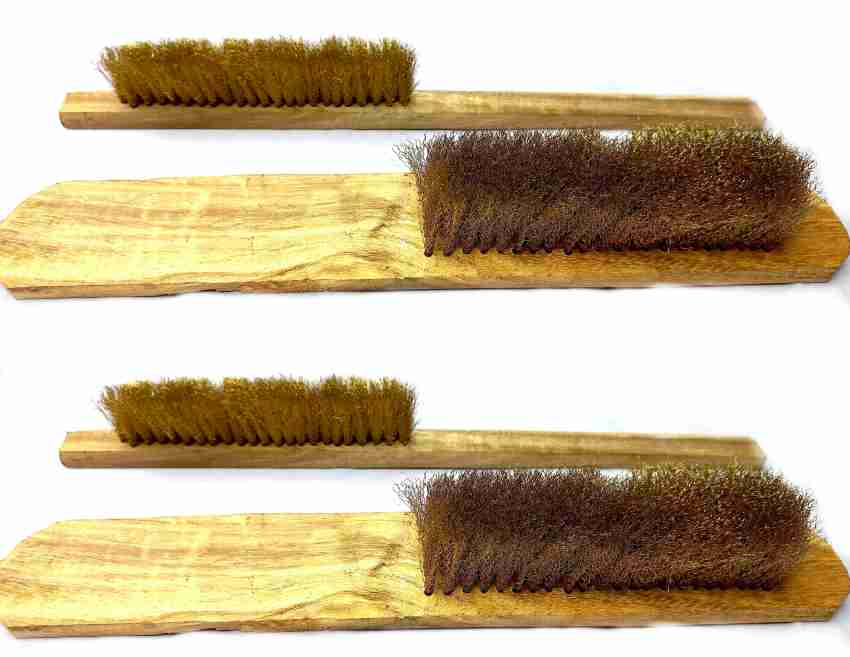 Scratch Brush - Brass - 4 Row Soft