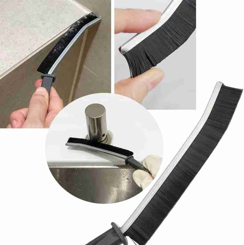 Set of 3 Crevice Cleaning Brush Hard Bristled, Small Handle