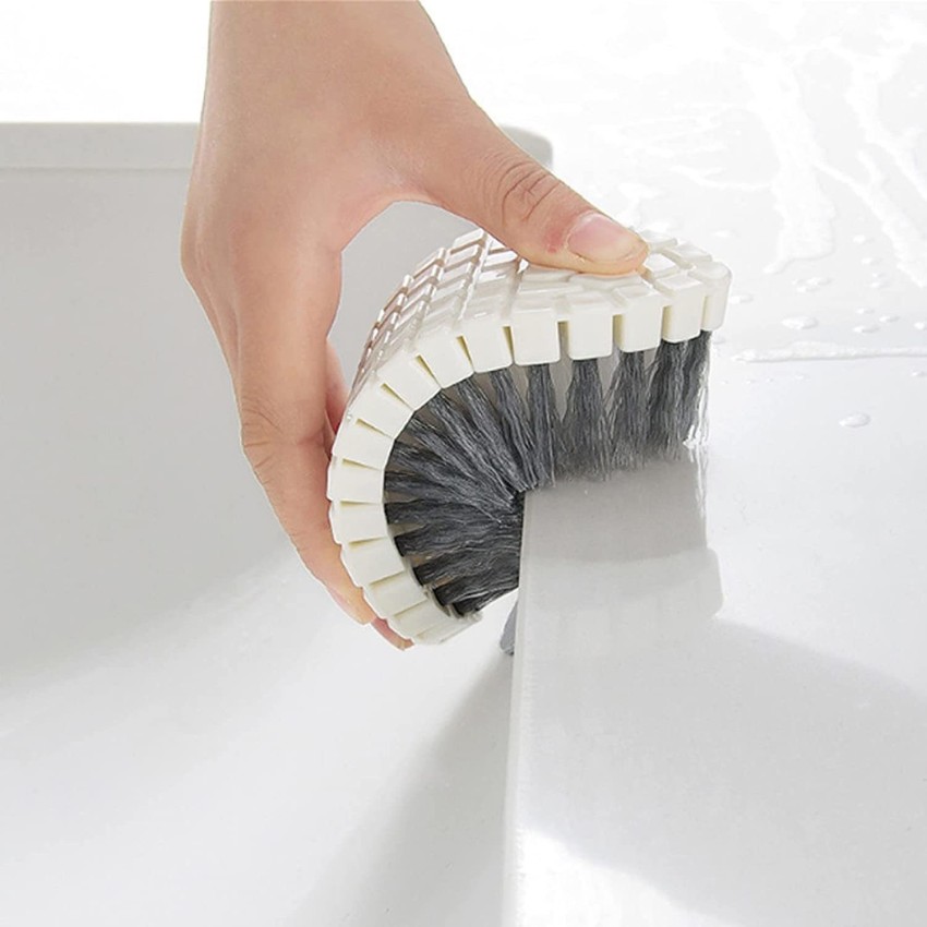 DHRUSIMI Kitchen Stove Cleaning Brush Bendable Sink Bath Tile