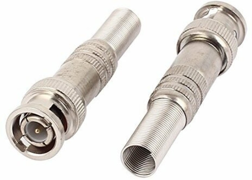 Mak World Metal Video BNC Male to RF RG59 Coaxial Cable Spring