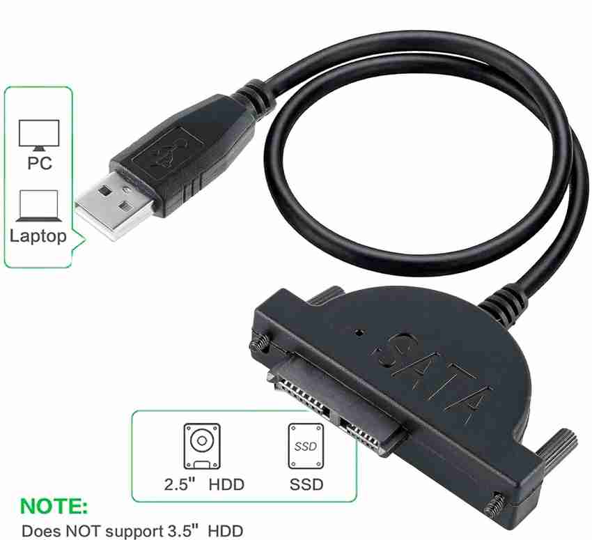 SATA-Kabel - Slimline SATA 13-polig - 7-poliges SATA, interne Stromve