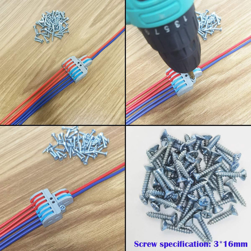 Multiple wire shop connectors