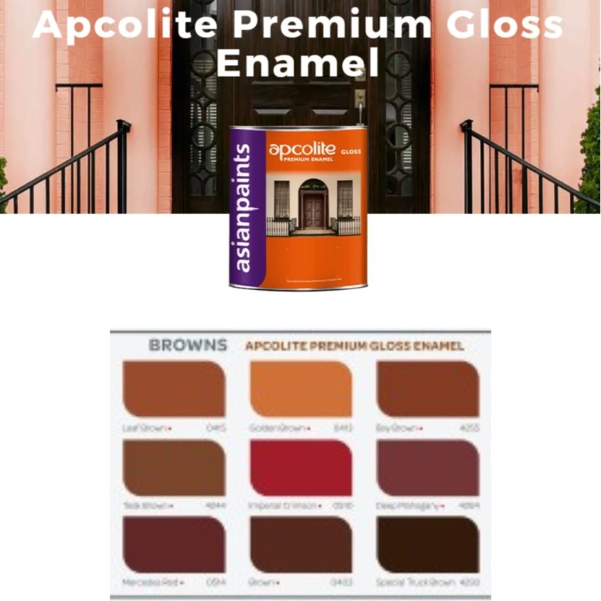 Asian Apcolite 1L P.O. Red Enamel Paint, 1 ltr at Rs 320/litre in