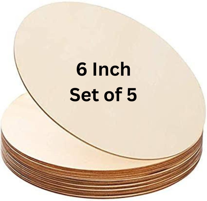 Set of 6 Wood Rounds for Crafting