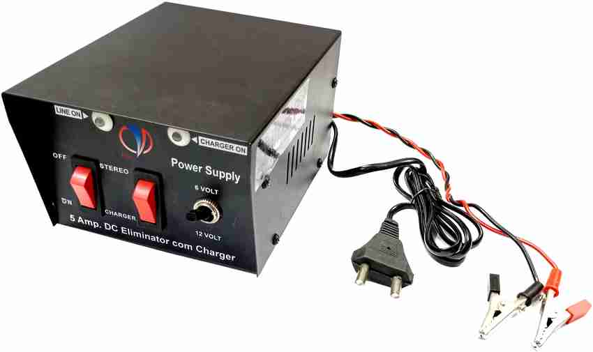 Mass Pro 5AMP DC Eliminator Com Charger 5A 6 12 V Battery Charger 1Pc Multipurpose Worldwide Adaptor Multi Price in India Flipkart