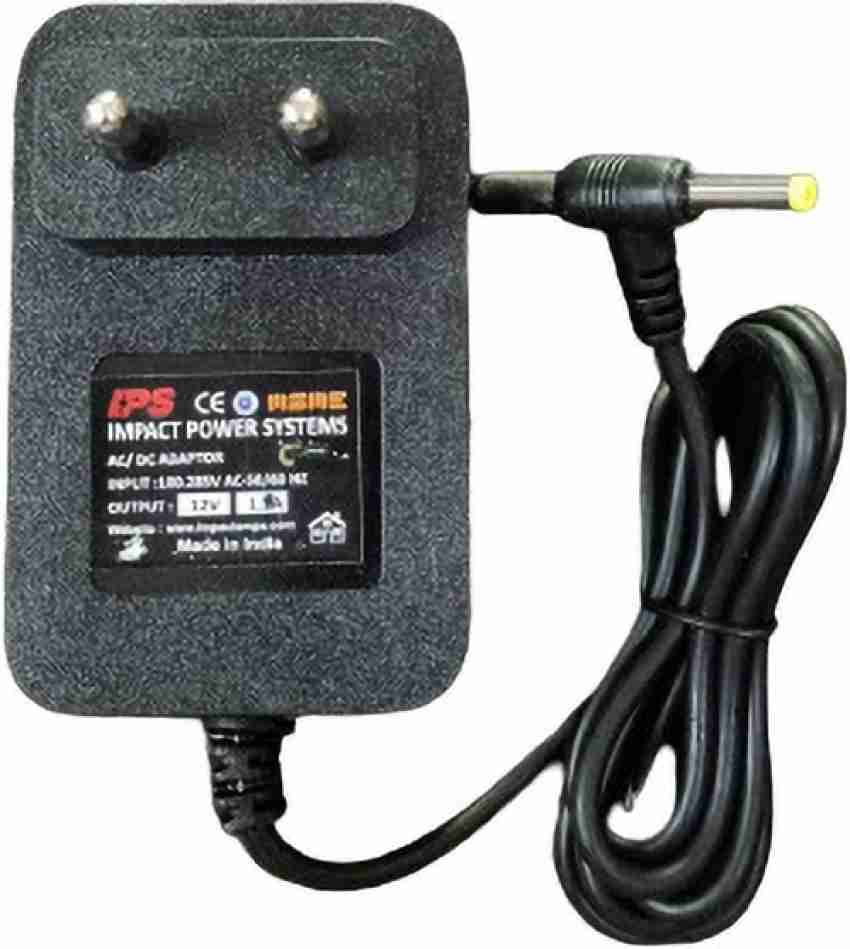 AUTOEASY Power Adapter 12V 1Amp Dual Pin for Charger, SMPS, CCTV Camera,  Wi-Fi Router, Modem, TV, Led Lights Worldwide Adapter (Black), DC Powers  Supply (Input:100-240V 50/60Hz, Output:12 Volt 1 Amps) Worldwide Adaptor