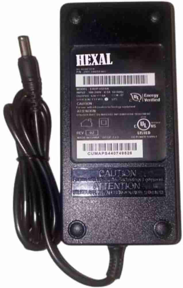 Hexal Universal Power Adaptor 12V 5A for CCTV Camera, Worldwide Adaptor  (Black) Worldwide Adaptor BLACK - Price in India