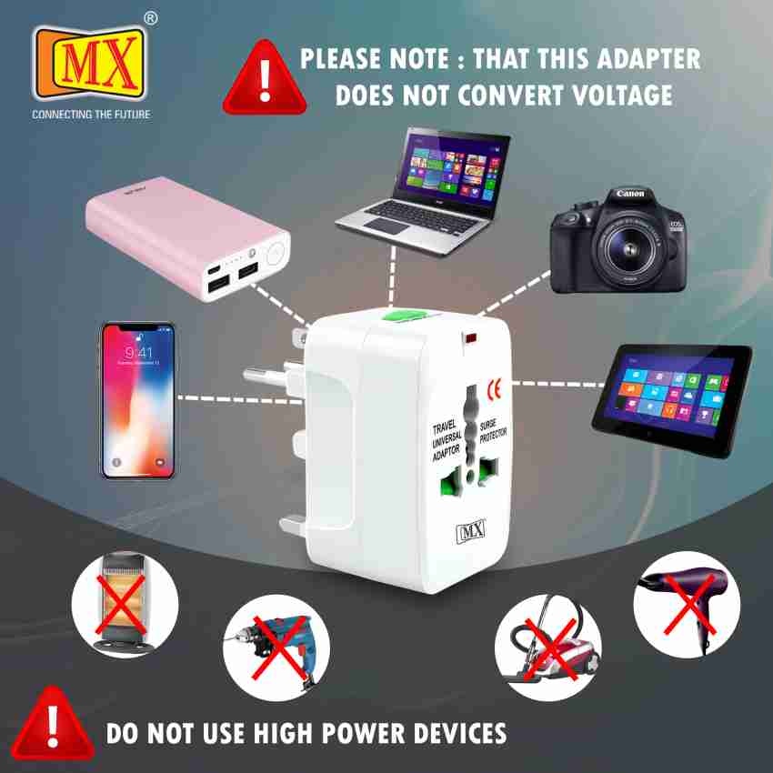 Travel Pack-3 | Universal Travel Adapter 200+ Countries Adaptateur  International 4 USB+Type-C Adapter US UK EU AU Asia | 30W Type-C + USB Fast  Charger