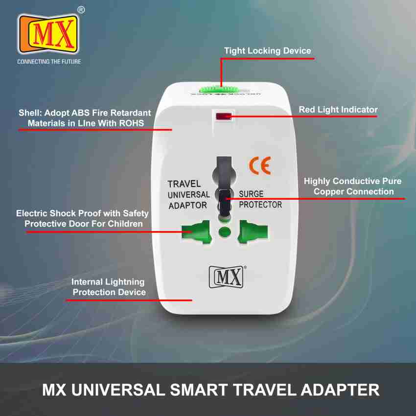 Travel Pack-3 | Universal Travel Adapter 200+ Countries Adaptateur  International 4 USB+Type-C Adapter US UK EU AU Asia | 30W Type-C + USB Fast  Charger