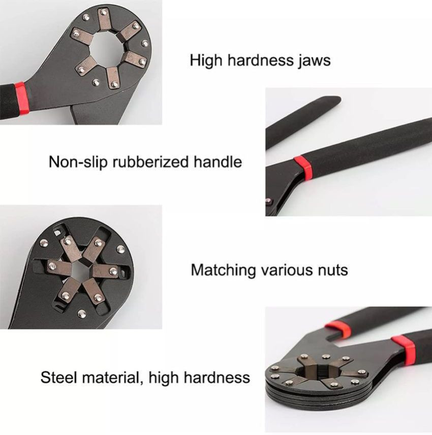 Xydrozen Adjustable Universal Hexagon Wrench Non Slip Handle