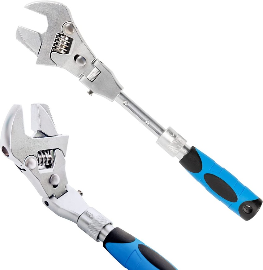Shalvi Adjustable Wrench with 180 Degree Rotating Head