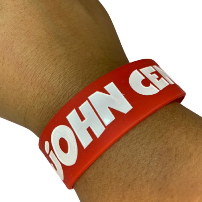 Wrestling Star John Cena Silicon Wristband Black  MyGiniein