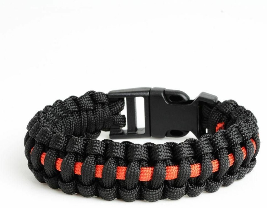 FashCore Paracord Cobra Braided Black, Red Thin Line Bracelet (Small ) Men  & Women Price in India - Buy FashCore Paracord Cobra Braided Black, Red Thin  Line Bracelet (Small ) Men 