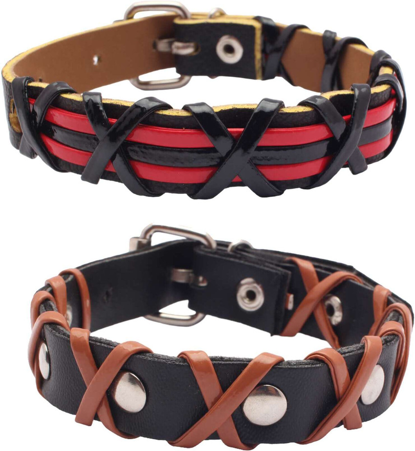 RN Bandhan Friendship band for Girls Set of 4 pcs Leather Belt