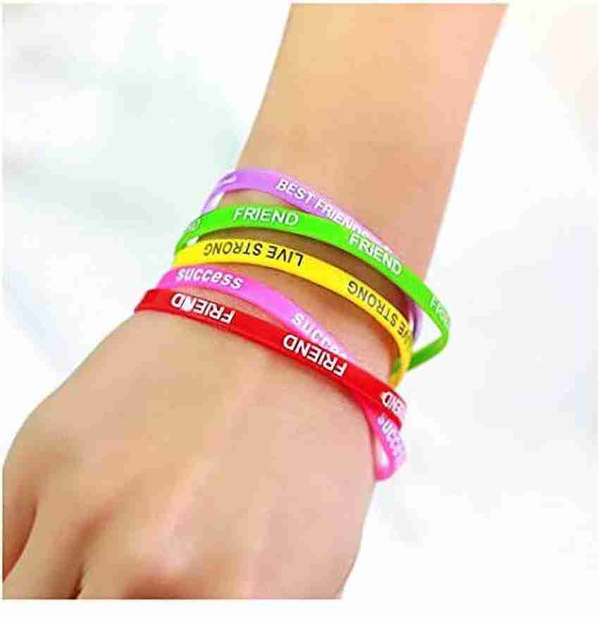 Friendship band rubber hot sale