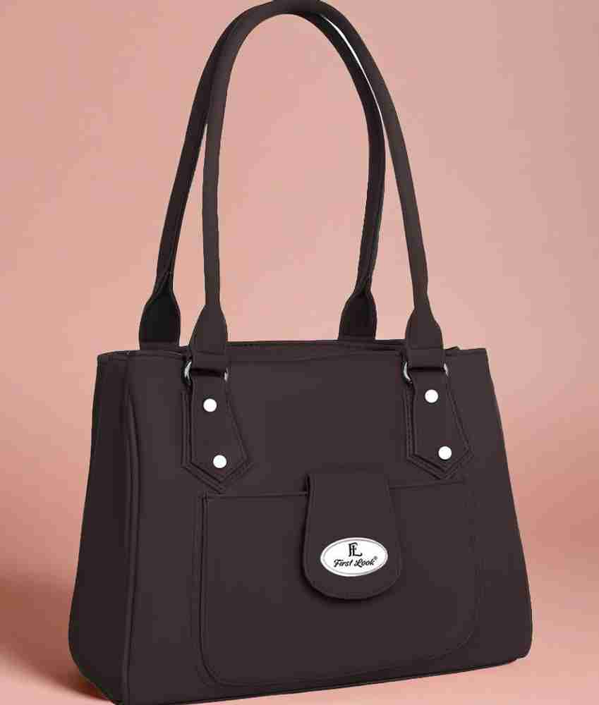Buy FL first look Women Brown Shoulder Bag Brown Online Best