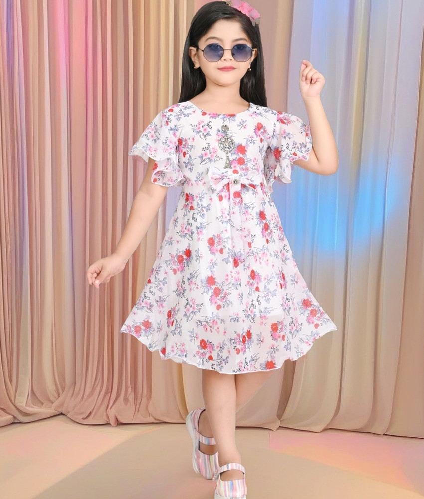 STYLED FASHION Girls Midi Knee Length Party Dress Price in India Buy STYLED FASHION Girls Midi Knee Length Party Dress online at Flipkart