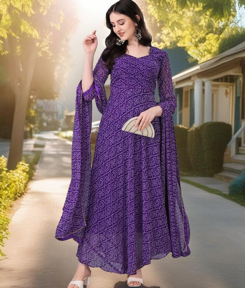 Flipkart bandhani dress online
