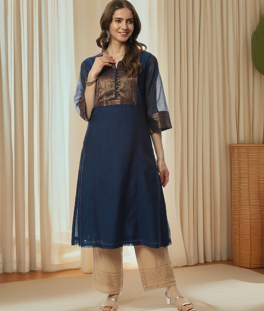 BIBA Women Woven Design A line Kurta Buy BIBA Women Woven Design A line Kurta Online at Best Prices in India Flipkart