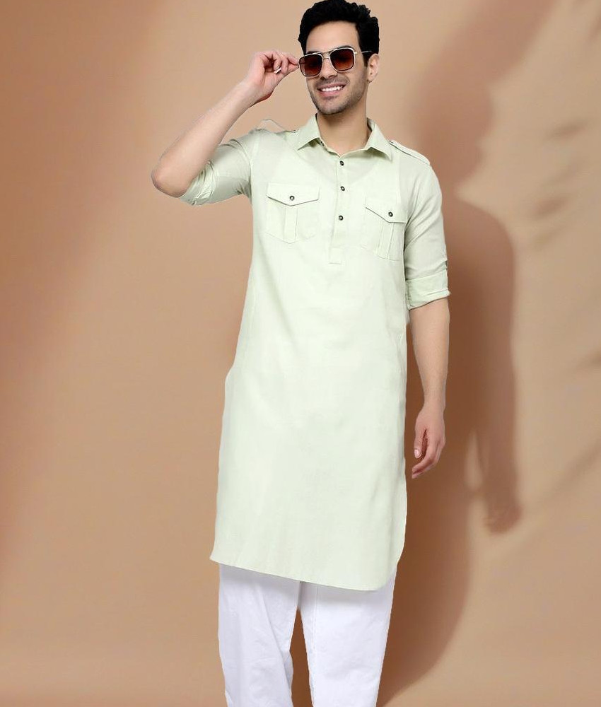 sultan Men Solid Pathani Kurta Buy sultan Men Solid Pathani