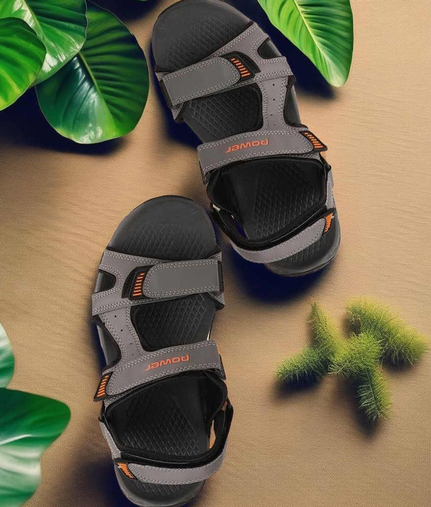 POWER Men Grey Sports Sandals Buy POWER Men Grey Sports Sandals
