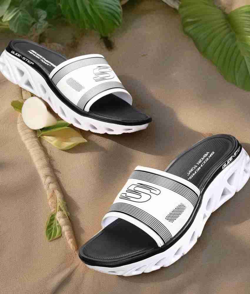 Skechers hotsell white sandals