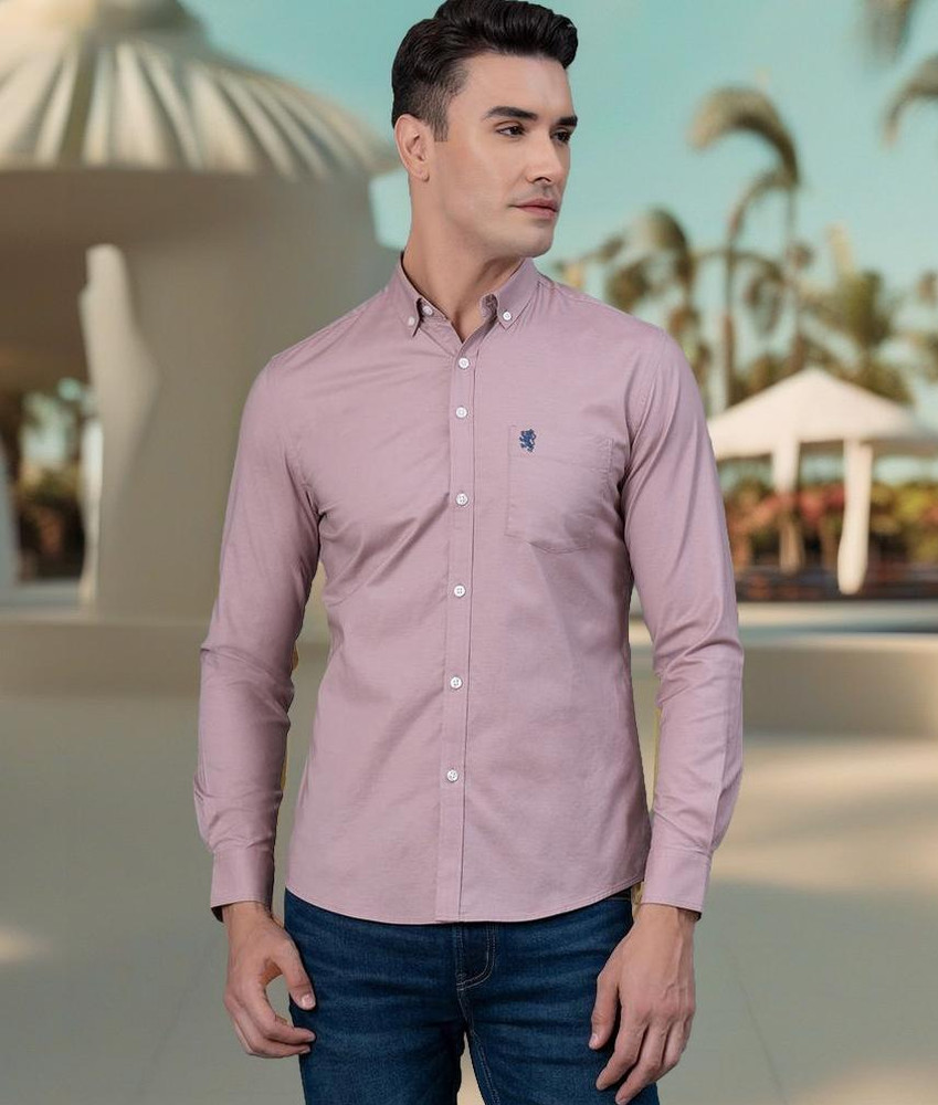 RED TAPE Men Solid Casual Pink Shirt Buy RED TAPE Men Solid