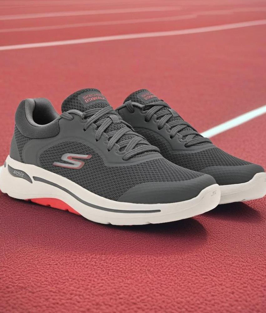 Skechers go walk mens pink on sale