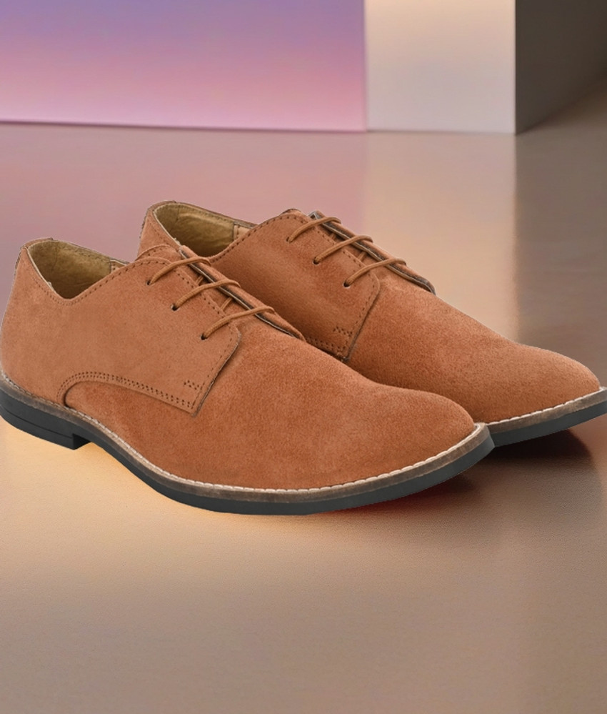 Hirel s Premium Suede Derby Smart Casual Shoes Office Daily Wear Soft Cushioned Casuals For Men