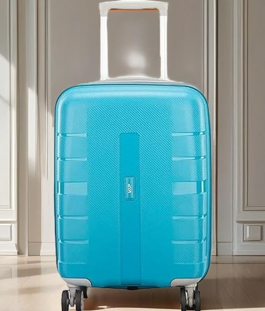 VIP VOYAGER PRO STROLLY 360 TBL Cabin Suitcase 22 Inch Teal Blue