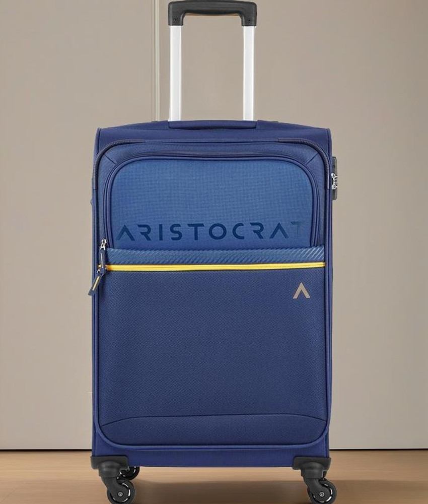 ARISTOCRAT Brezza 4W Strolly E 69 Blue Check in Suitcase 24