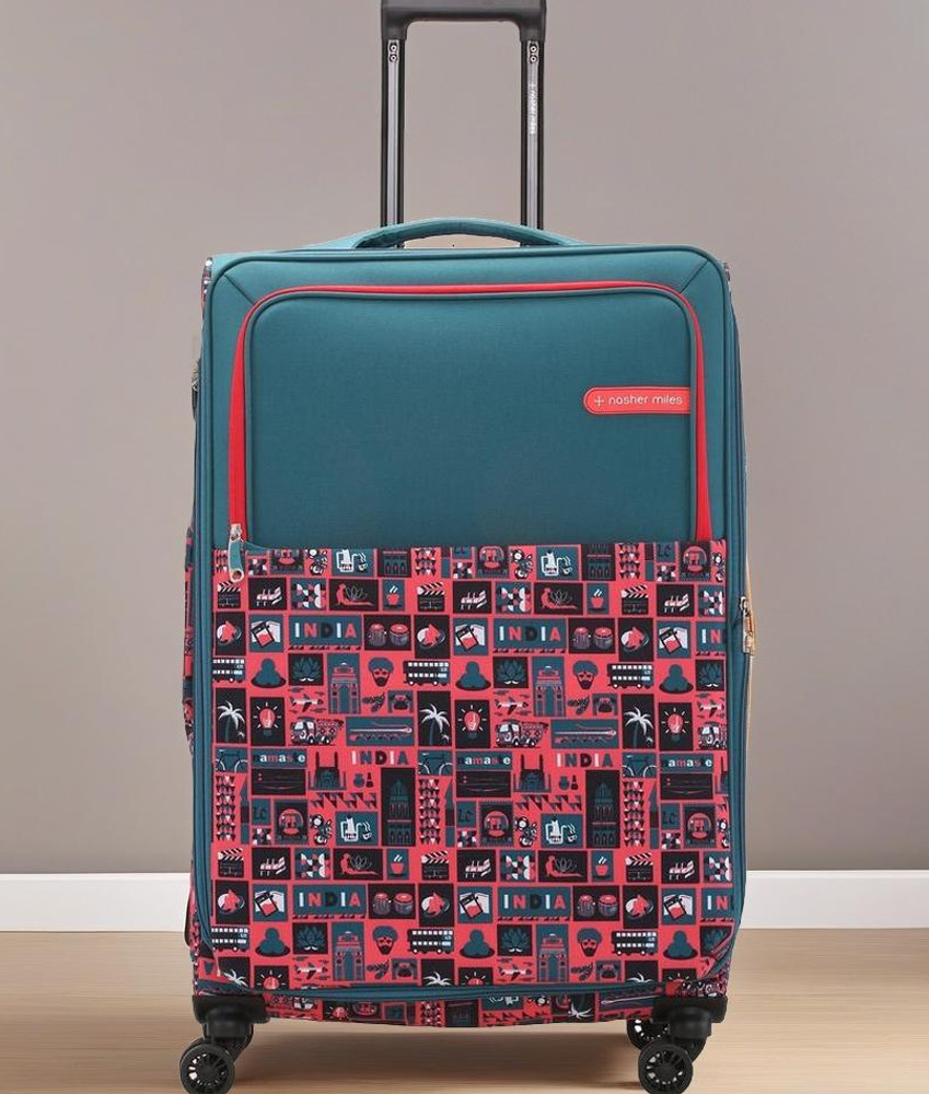 NASHER MILES India Polyester Check in Luggage 28 Inch Printed