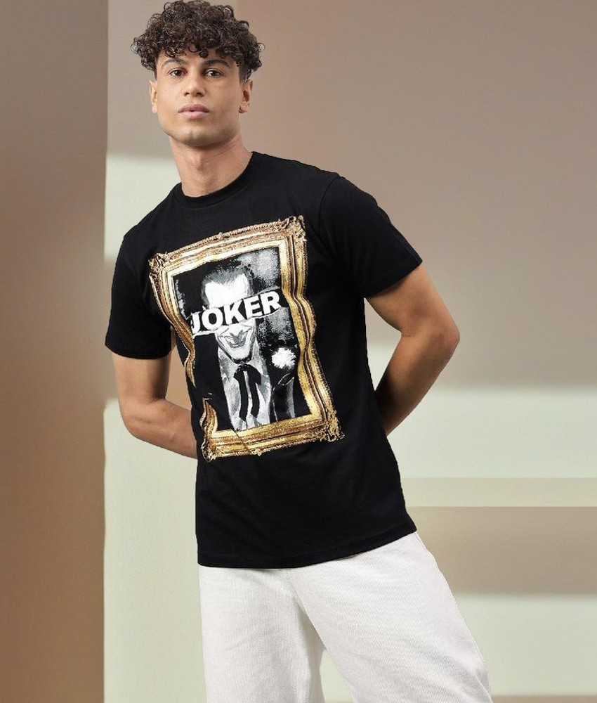 Free Authority Printed Men Round Neck Black T Shirt Buy Free