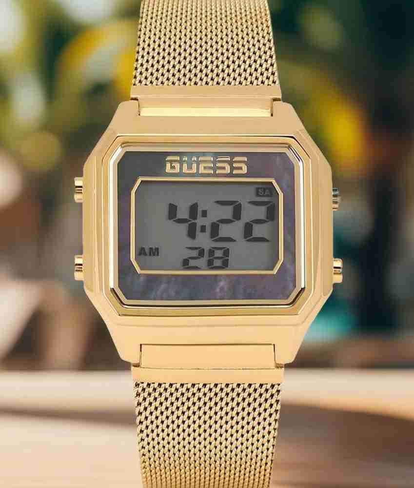 Guess digital watch gold online