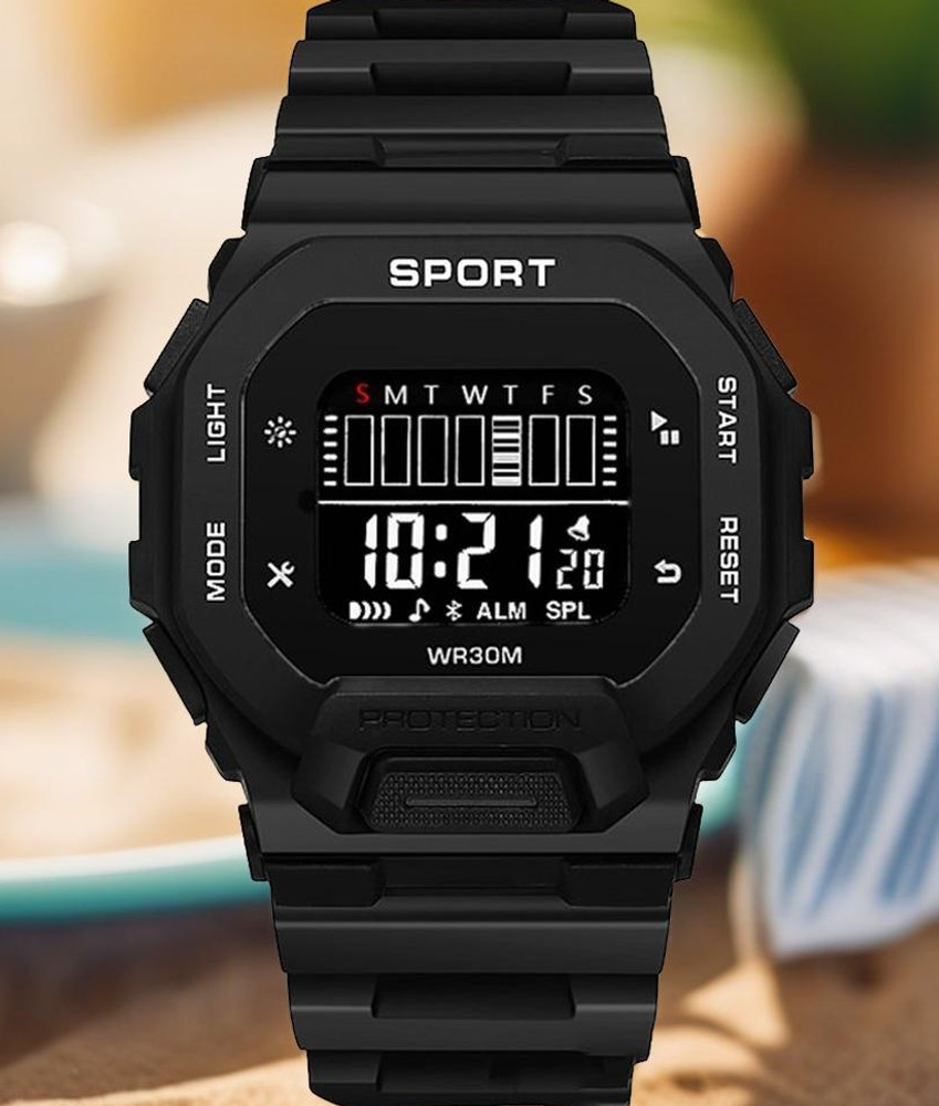 HINIVA WATCHES WR30M Waterproof Sport Digital Square Unisex Watch