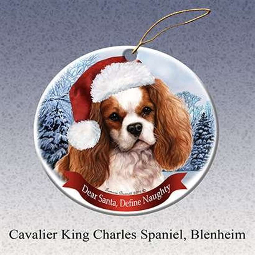 Pet Gifts Usa Cavalier King Charles Spaniel Dog Santa Hat