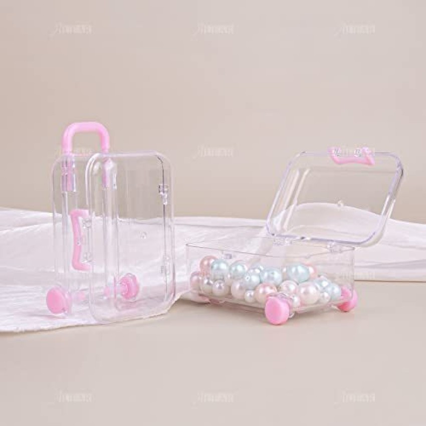  AUEAR, 2 Pack Mini Suitcase Boxes Plastic Candy Box