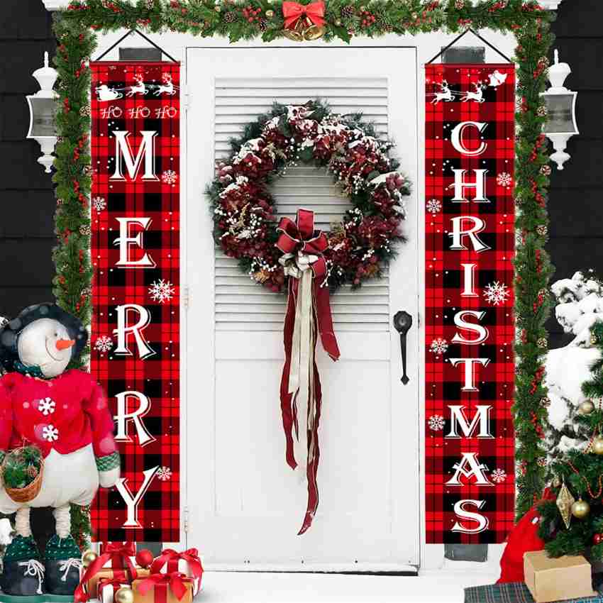  Merry Christmas Screen Door, Hands Free Magnetic Door