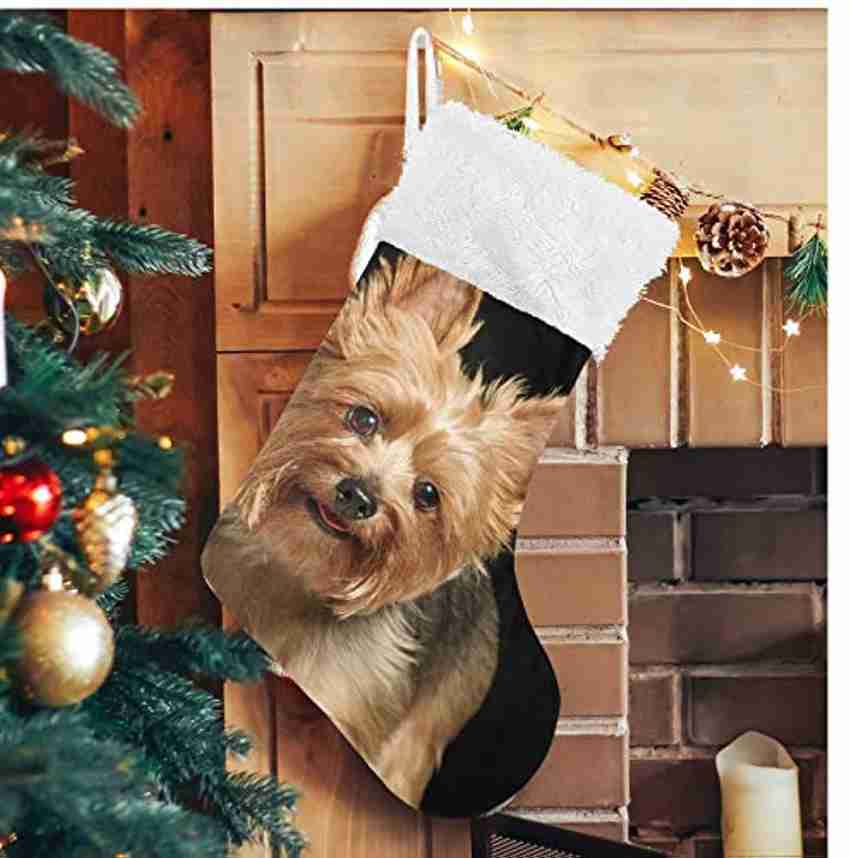 Alaza Christmas Stockings Cute Yorkie Dog Classic Personalized