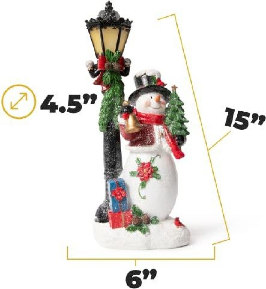 Vp Home Christmas Snowman Decor Christmas Figurines Resin Snowman