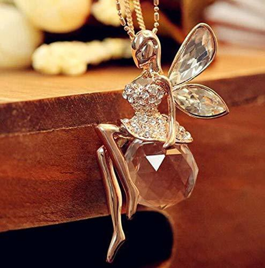 Jiamin Car Charms For Rear View Mirror Rainbow Guardian Angel