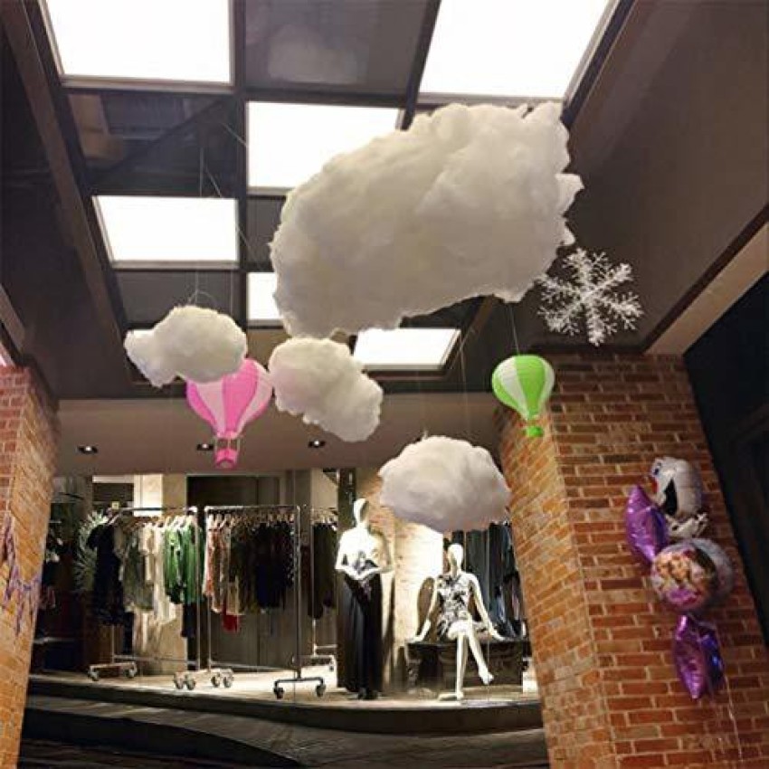 NUOBESTY Artificial Cloud Decorative Hanging Cloud Ornament Diy 3D